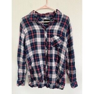 Rails Long Sleeve Hunter Blouse Shirt Flannel Top M Button Down Plaid Outdoors